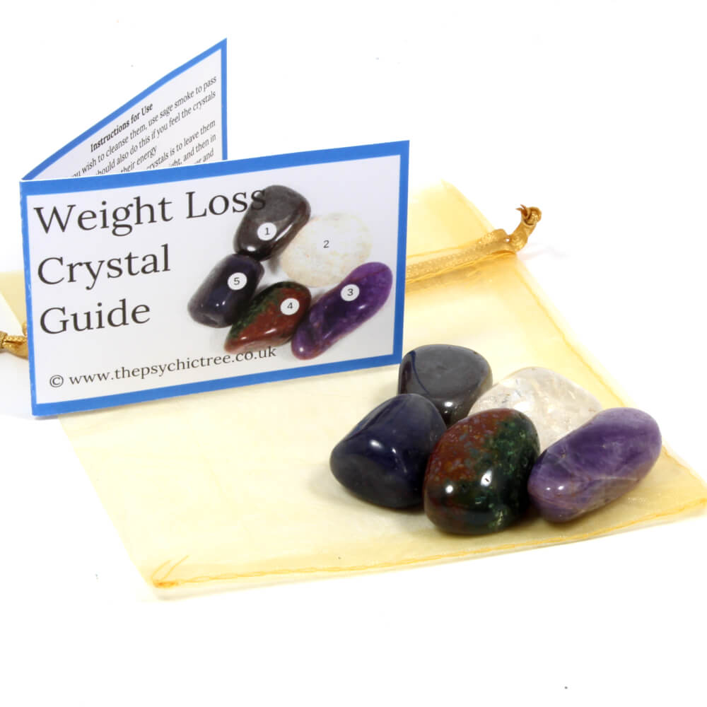 Weight Loss Healing Crystal Bundle with Amethyst, Iolite, Hematite, Clear Quartz
Bloodstone