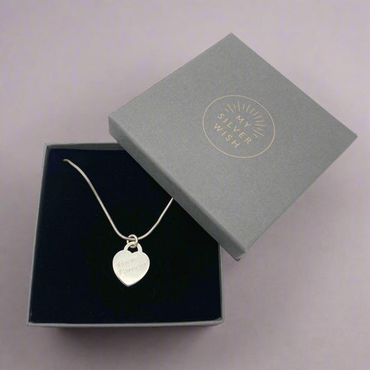 Sterling Silver Necklace with "Friends Forever" Pendant by My Silver Wish