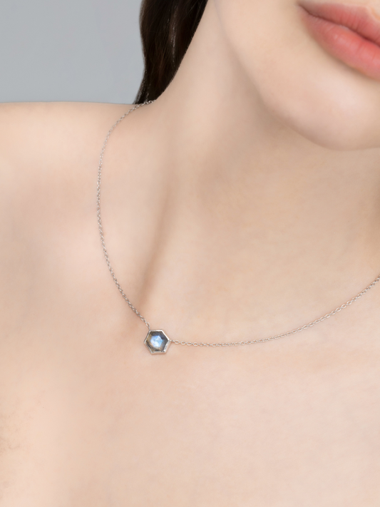 Labradorite Necklace in Sterling Silver