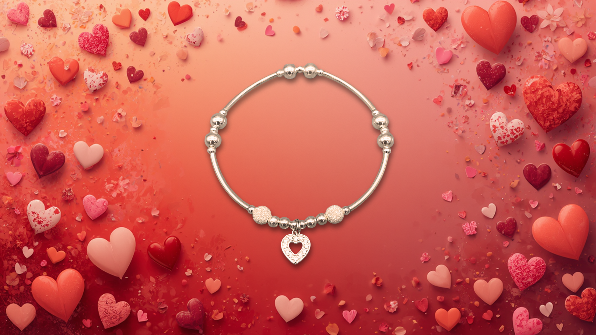 Sterling silver stacking bracelet