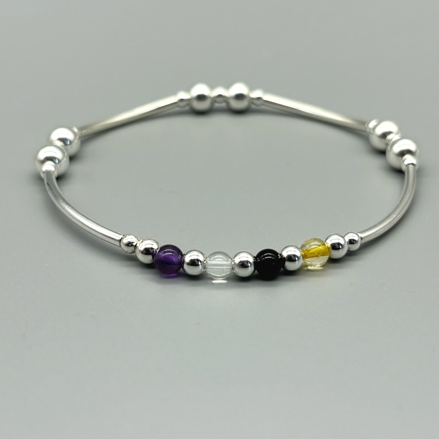 Crystal healing bracelet for Protection by My Silver Wish