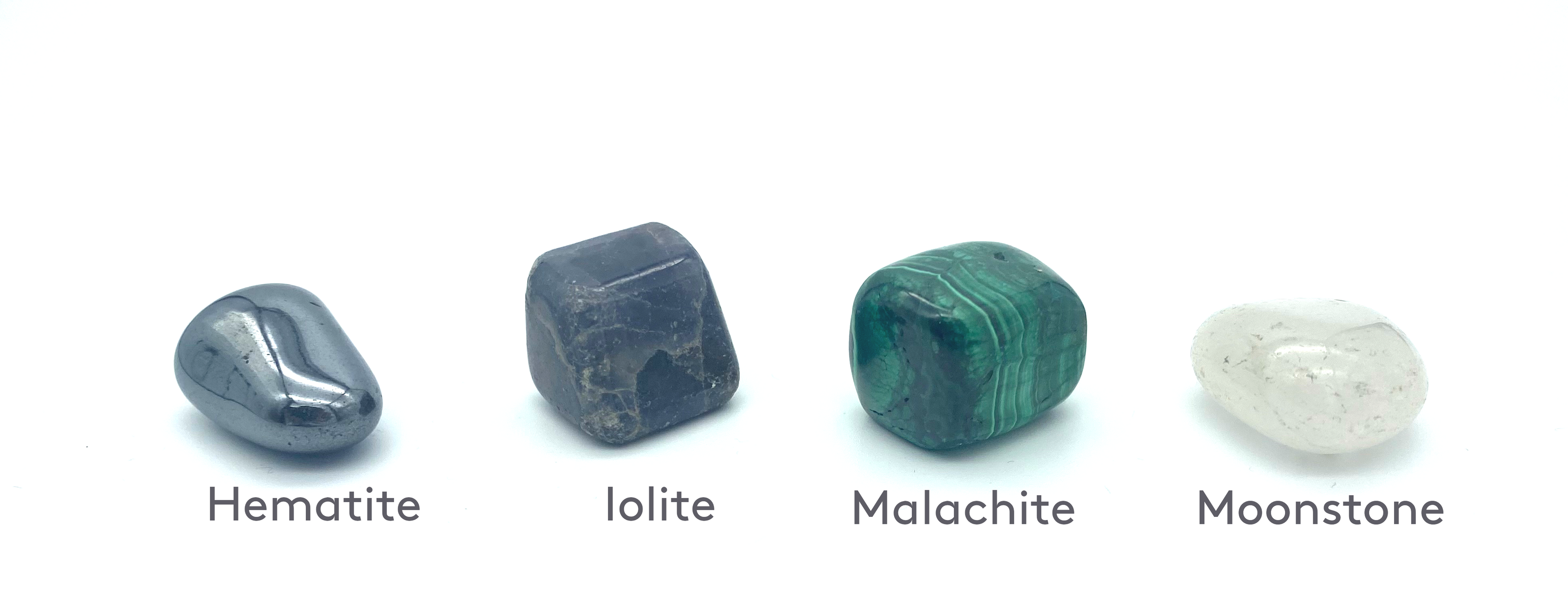Hematite Iolite Malachite Moonstone