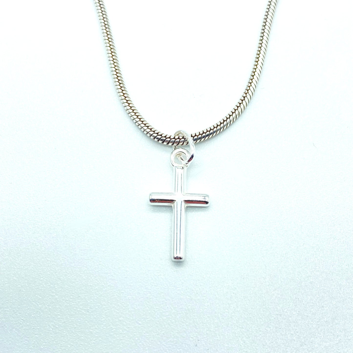 Sterling Silver Necklace with Cross Pendant by My Silver Wish