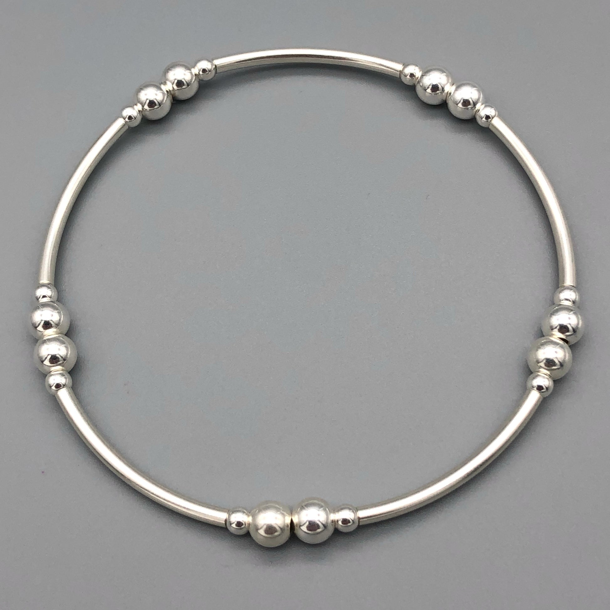Sterling silver women's stacking filler bracelet by My Silver Wish